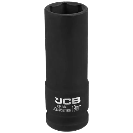 JCB NASADKA udarowa GŁĘBOKA cienkościenna 1/2" Cr-Mo 6-kątnych 19mm