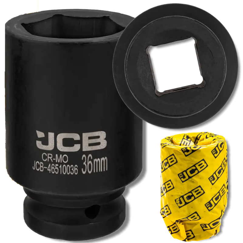 JCB NASADKA udarowa GŁĘBOKA 3/4" Cr-Mo 6-kątna 36mm