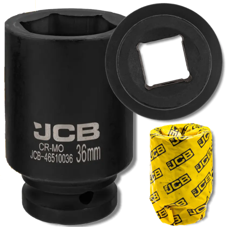 JCB NASADKA udarowa GŁĘBOKA 3/4" Cr-Mo 6-kątna 36mm