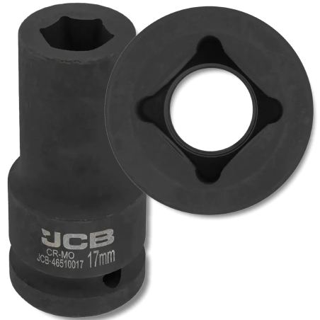 JCB NASADKA udarowa GŁĘBOKA 3/4" Cr-Mo 6-kątna 17mm