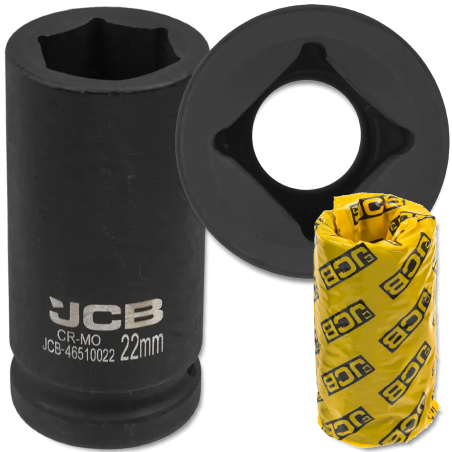 JCB NASADKA udarowa GŁĘBOKA 3/4" Cr-Mo 6-kątna 22mm