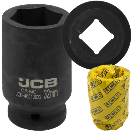 JCB NASADKA udarowa GŁĘBOKA 3/4" Cr-Mo 6-kątna 32mm