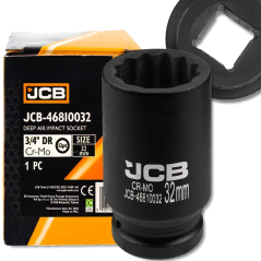 JCB NASADKA udarowa GŁĘBOKA 3/4" Cr-Mo 12-kątna 32mm