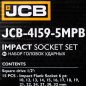 JCB Zestaw NASADEK udarowych 1/2" Cr-Mo 6-kątnych 15 ELEMENTÓW 10-32mm JCB Zestaw NASADEK udarowych 1/2" Cr-Mo 6-kątnych 15 ELEMENTÓW 10-32mm