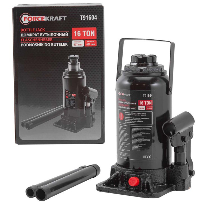OUTLET Podnośnik HYDRAULICZNY słupkowy DWUSTOPNIOWY 16 TON lewarek