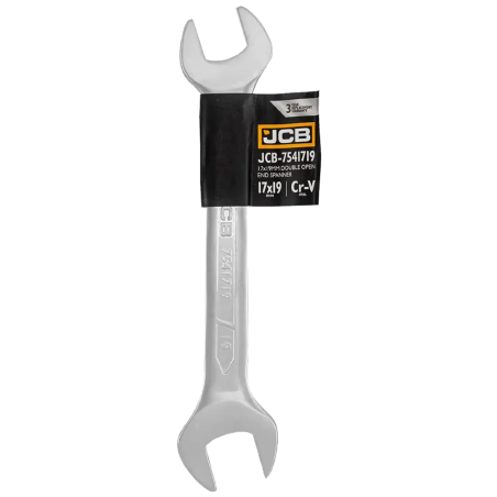JCB Klucz PŁASKI CR-V 17-19mm DWUSTRONNY mocny SOLIDNY standard