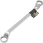 JCB Klucz OCZKOWY 2-stronny odgięty o 75 STOPNI 30x32 mm Cr-V 12-KĄTNY