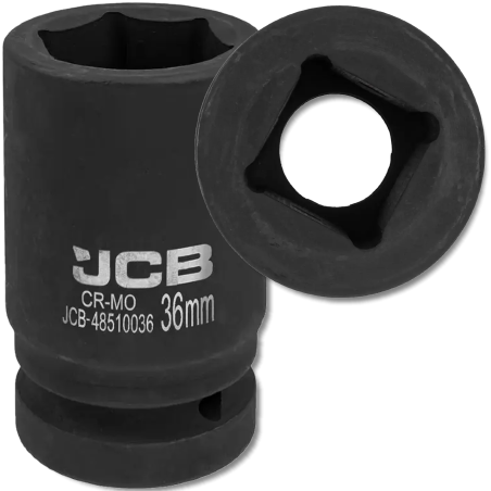 JCB Nasadka UDAROWA głęboka 1" 36mm 6-kątna Cr-Mo KLUCZ nasadowy