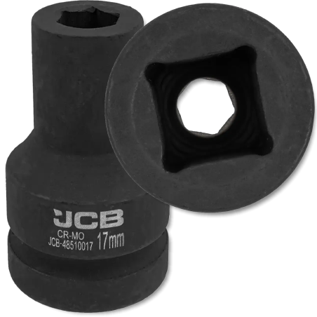 JCB Nasadka UDAROWA głęboka 1" 17mm 6-kątna Cr-Mo KLUCZ nasadowy