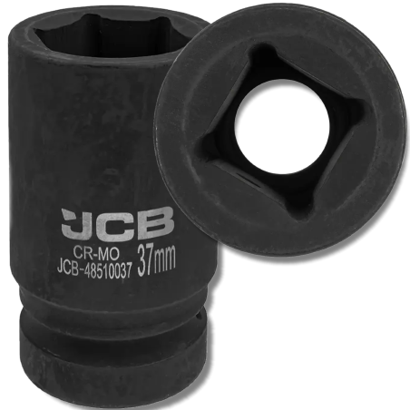 JCB Nasadka UDAROWA głęboka 1" 37mm 6-kątna Cr-Mo KLUCZ nasadowy