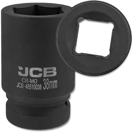JCB Nasadka UDAROWA głęboka 1" 38mm 6-kątna Cr-Mo KLUCZ nasadowy