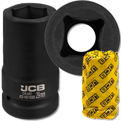 JCB Nasadka UDAROWA głęboka 1" 29mm 6-kątna Cr-Mo KLUCZ nasadowy