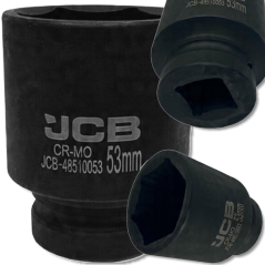 JCB Nasadka UDAROWA głęboka 1" 53mm 6-kątna Cr-Mo KLUCZ nasadowy