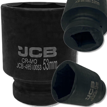 JCB Nasadka UDAROWA głęboka 1" 53mm 6-kątna Cr-Mo KLUCZ nasadowy