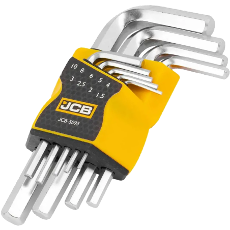 JCB Zestaw KLUCZY IMBUS 9 ELEMENTÓW 1.5-10mm typu L Cr-V HEX