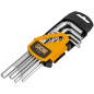 JCB Zestaw KLUCZY IMBUS długich 10 ELEMENTÓW 1.27-10mm typu L Cr-V HEX JCB Zestaw KLUCZY IMBUS długich 10 ELEMENTÓW 1.27-10mm typu L Cr-V HEX