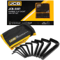 JCB Zestaw KLUCZY IMBUS 10 ELEMENTÓW na PŁACHCIE 6-22mm typu L Cr-V HEX JCB Zestaw KLUCZY IMBUS 10 ELEMENTÓW na PŁACHCIE 6-22mm typu L Cr-V HEX