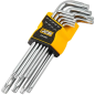 JCB Zestaw KLUCZY TORX długich 9 ELEMENTÓW T10-T50 typu L Cr-V JCB Zestaw KLUCZY TORX długich 9 ELEMENTÓW T10-T50 typu L Cr-V