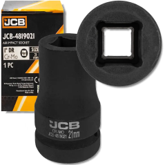 JCB Nasadka udarowa 1" 21mm NA KWADRAT 4-kątna Cr-Mo KLUCZ nasadowy