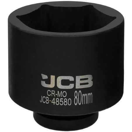 JCB Nasadka udarowa 1" 80mm 6-kątna Cr-Mo KLUCZ nasadowy