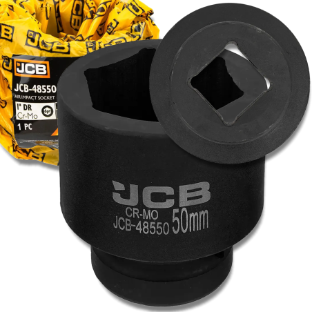 JCB Nasadka udarowa 1" 50mm 6-kątna Cr-Mo KLUCZ nasadowy