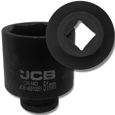 JCB NASADKA udarowa GŁĘBOKA 3/4" Cr-Mo 6-kątna 51mm KLUCZ nasadowy