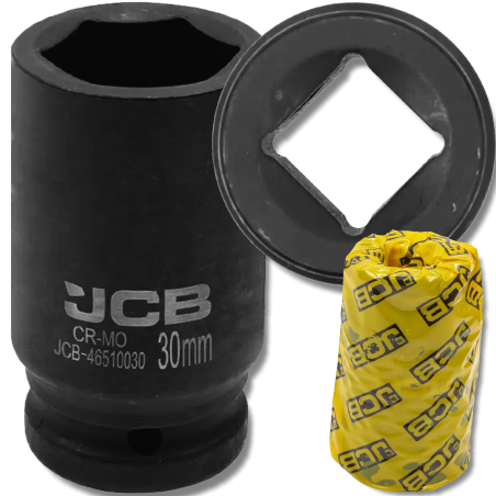 JCB NASADKA udarowa GŁĘBOKA 3/4" Cr-Mo 6-kątna 30mm KLUCZ nasadowy
