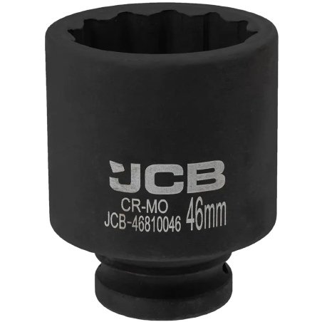 JCB NASADKA udarowa GŁĘBOKA 3/4" Cr-Mo 12-kątna 46mm KLUCZ NASADOWY