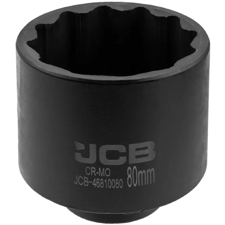 JCB NASADKA udarowa GŁĘBOKA 3/4" Cr-Mo 12-kątna 80mm KLUCZ NASADOWY