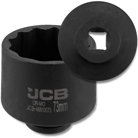 JCB NASADKA udarowa GŁĘBOKA 3/4" Cr-Mo 12-kątna 73mm KLUCZ NASADOWY