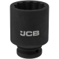 JCB NASADKA udarowa GŁĘBOKA 3/4" Cr-Mo 12-kątna 45mm KLUCZ NASADOWY JCB NASADKA udarowa GŁĘBOKA 3/4" Cr-Mo 12-kątna 45mm KLUCZ NASADOWY