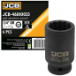 JCB NASADKA udarowa GŁĘBOKA 3/4" Cr-Mo 12-kątna 33mm KLUCZ NASADOWY