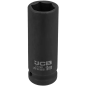 JCB NASADKA udarowa GŁĘBOKA 1/2" Cr-Mo 6-kątna 19mm KLUCZ NASADOWY