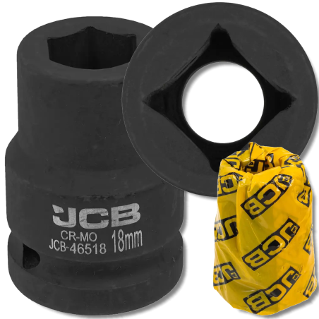 JCB Nasadka udarowa 3/4" 18mm 6-kątna Cr-Mo KLUCZ nasadowy