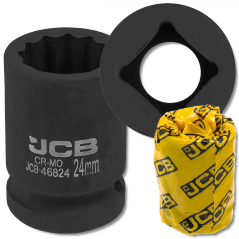 JCB Nasadka udarowa 3/4" 24mm 12-kątna Cr-Mo KLUCZ nasadowy