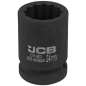 JCB Nasadka udarowa 3/4" 24mm 12-kątna Cr-Mo KLUCZ nasadowy