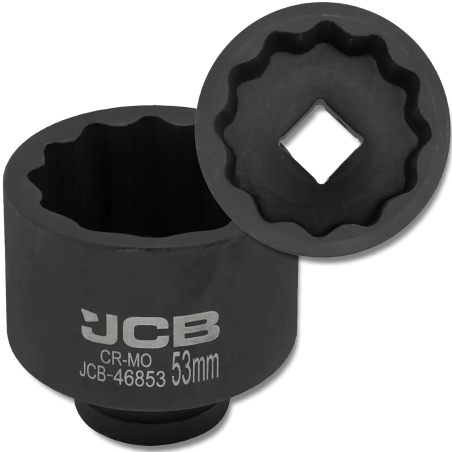 JCB Nasadka udarowa 3/4" 53mm 12-kątna Cr-Mo KLUCZ nasadowy