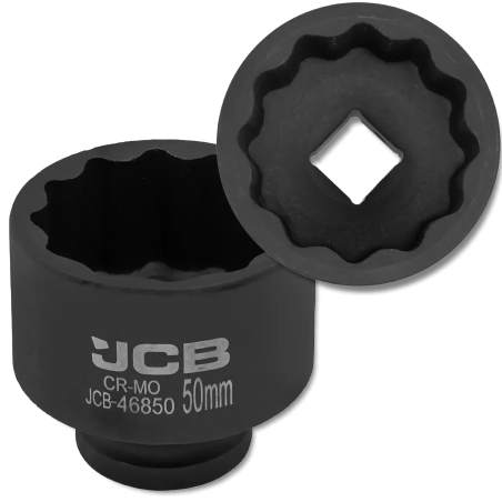 JCB Nasadka udarowa 3/4" 50mm 12-kątna Cr-Mo KLUCZ nasadowy
