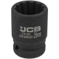 JCB Nasadka udarowa 3/4" 28mm 12-kątna Cr-Mo KLUCZ nasadowy JCB Nasadka udarowa 3/4" 28mm 12-kątna Cr-Mo KLUCZ nasadowy