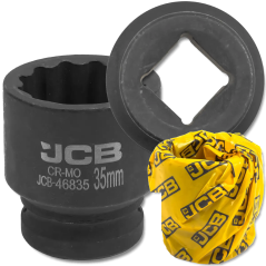 JCB Nasadka udarowa 3/4" 35mm 12-kątna Cr-Mo KLUCZ nasadowy