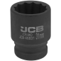 JCB Nasadka udarowa 3/4" 31mm 12-kątna Cr-Mo KLUCZ nasadowy JCB Nasadka udarowa 3/4" 31mm 12-kątna Cr-Mo KLUCZ nasadowy