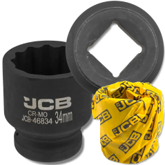 JCB Nasadka udarowa 3/4" 34mm 12-kątna Cr-Mo KLUCZ nasadowy