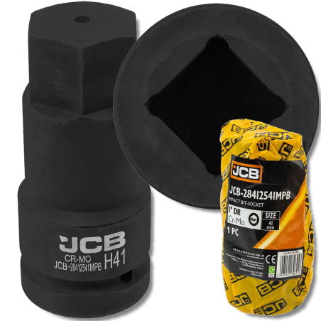 JCB Nasadka BIT udarowa 1" 41mm 6-kątna Cr-Mo KLUCZ nasadowy