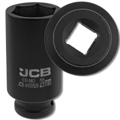 JCB NASADKA udarowa GŁĘBOKA 1/2" Cr-Mo 6-kątna 29mm KLUCZ NASADOWY