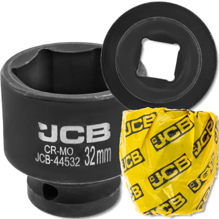 JCB Nasadka udarowa 1/2" 32mm 6-kątna Cr-Mo KLUCZ nasadowy