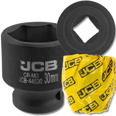 JCB Nasadka udarowa 1/2" 30mm 6-kątna Cr-Mo KLUCZ nasadowy