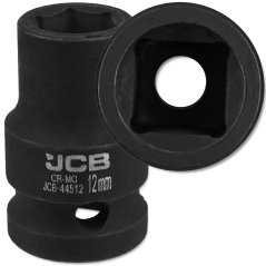 JCB Nasadka udarowa 1/2" 12 mm 6-kątna Cr-Mo KLUCZ nasadowy