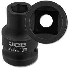 JCB Nasadka udarowa 1/2" 10 mm 6-kątna Cr-Mo KLUCZ nasadowy