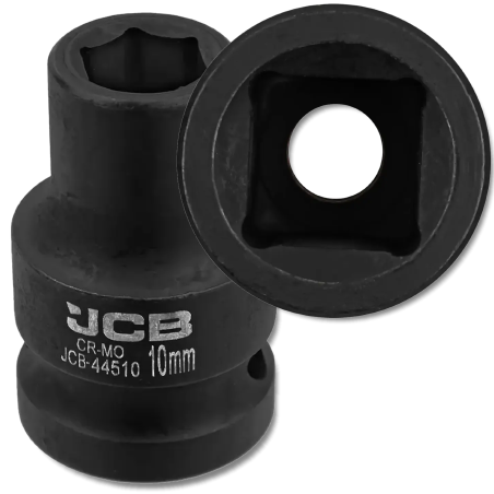 JCB Nasadka udarowa 1/2" 10 mm 6-kątna Cr-Mo KLUCZ nasadowy