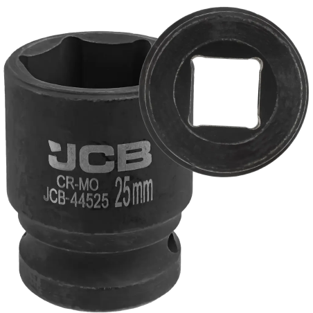 JCB Nasadka udarowa 1/2" 25 mm 6-kątna Cr-Mo KLUCZ nasadowy